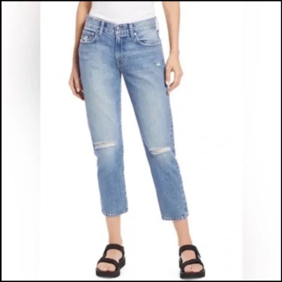 Edwin x Anthropologie Kali Ankle Denim Jeans in Quest Size 29 - NWT - Picture 1 of 16